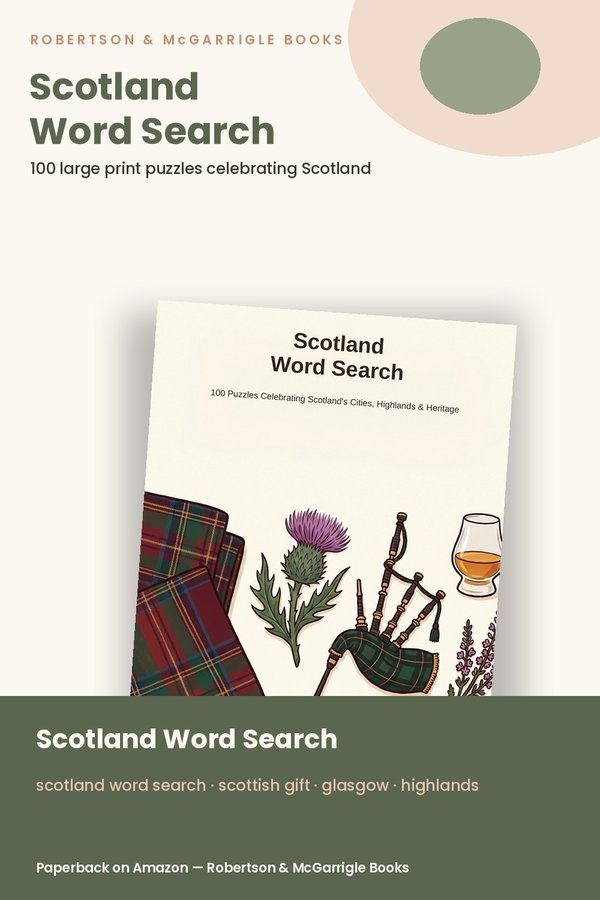 Scotland word search book